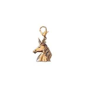 Silver Antique Rhodium Unicorn Charm